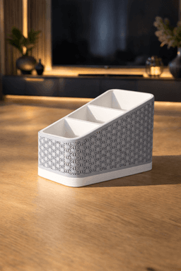 Поставка за дистанционни Asanoha - бяло и сиво