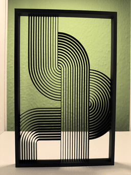 Бохо line art декорация, детайл