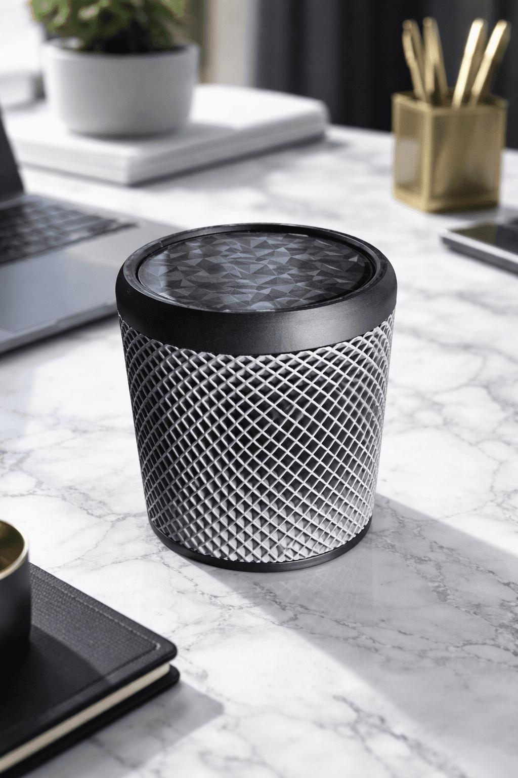 Кошче за бюро в стил HomePod - дизайнерско мини кошче