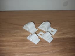 Клипси за кабели, бял вариант