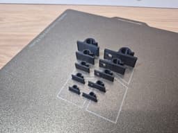 Клипси за кабели, черен вариант