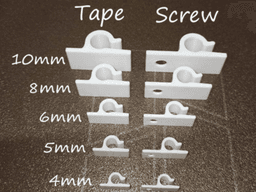 Клипси за кабели, размери и монтаж