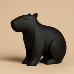 Скулптура капибара, друг ъгъл