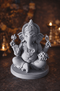 Дизайнерска фигурка Ганеша - фронтален изглед