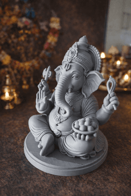 Дизайнерска фигурка Ганеша - страничен изглед