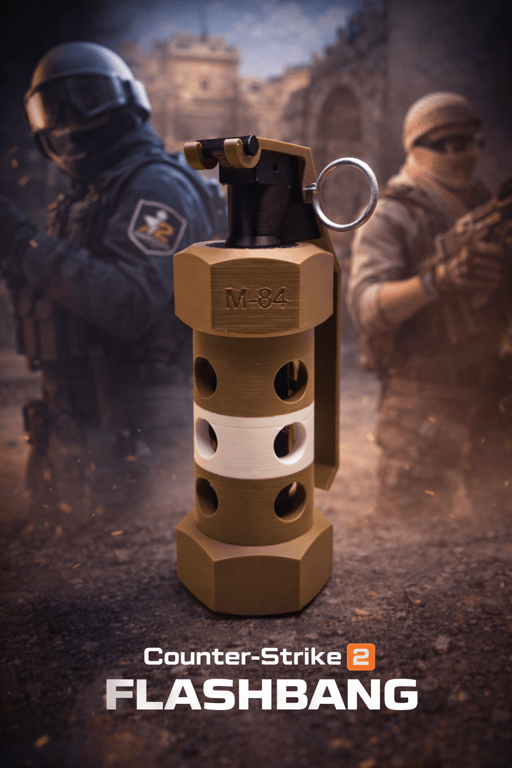 Флашбенг реплика за Counter-Strike 2 - дизайнерска колекционерска декорация