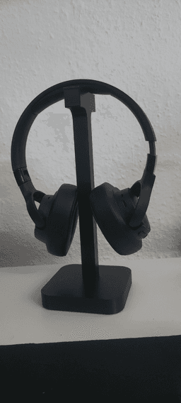 Стойка за слушалки, фронтален изглед