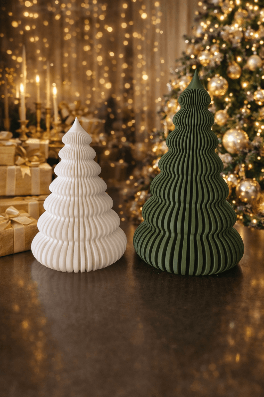 Коледни елхички комплект - висока и ниска