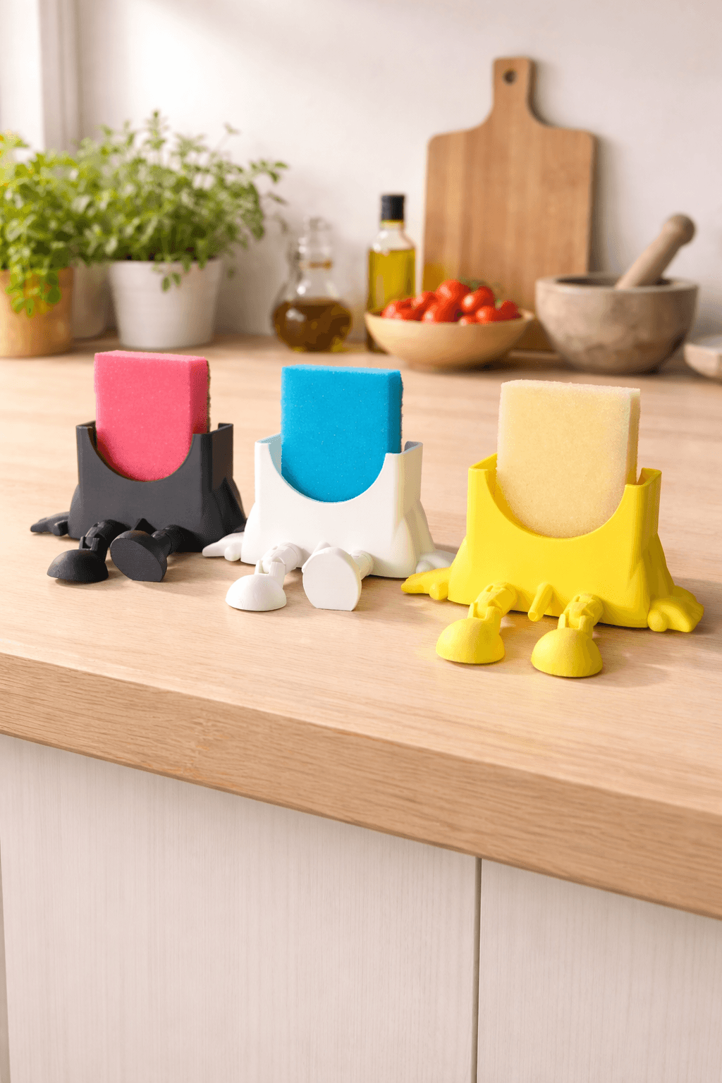 Квадратна поставка за гъба с оттичане