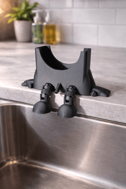 Квадратна поставка за гъба - черен вариант