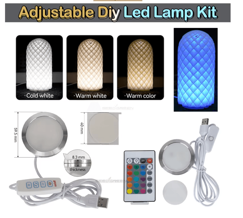 LED Lamp Kit 001 за 3D проекти - съвместим с Bambu Lab