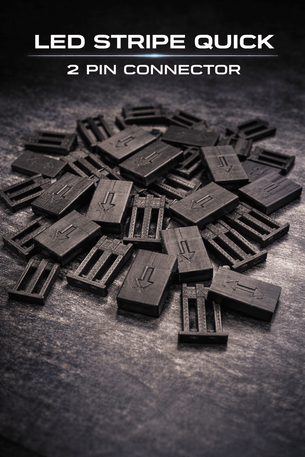 Бърз конектор за LED лента 2 pin - комплект 10 броя