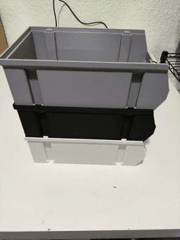 Голям стакващ се органайзер, страничен изглед