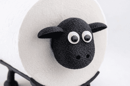 Овцата Шон - детайл на лицето