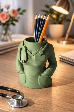 Поставка за химикали за мъже лекари - тъмнозелен вариант