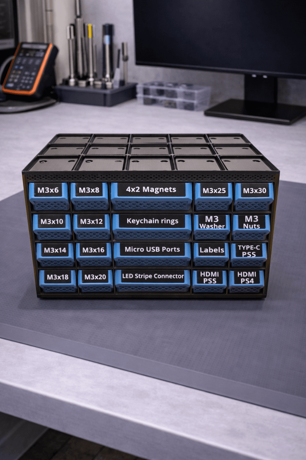 Модулен шкаф 3x5 за винтове и дребни части - Rugged Screw Unit