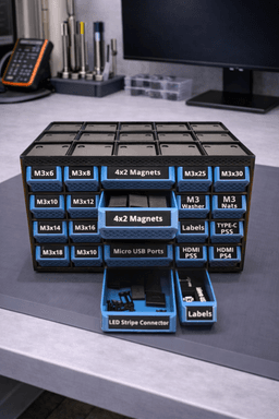 Rugged Screw Unit 3x5 - отворени чекмеджета