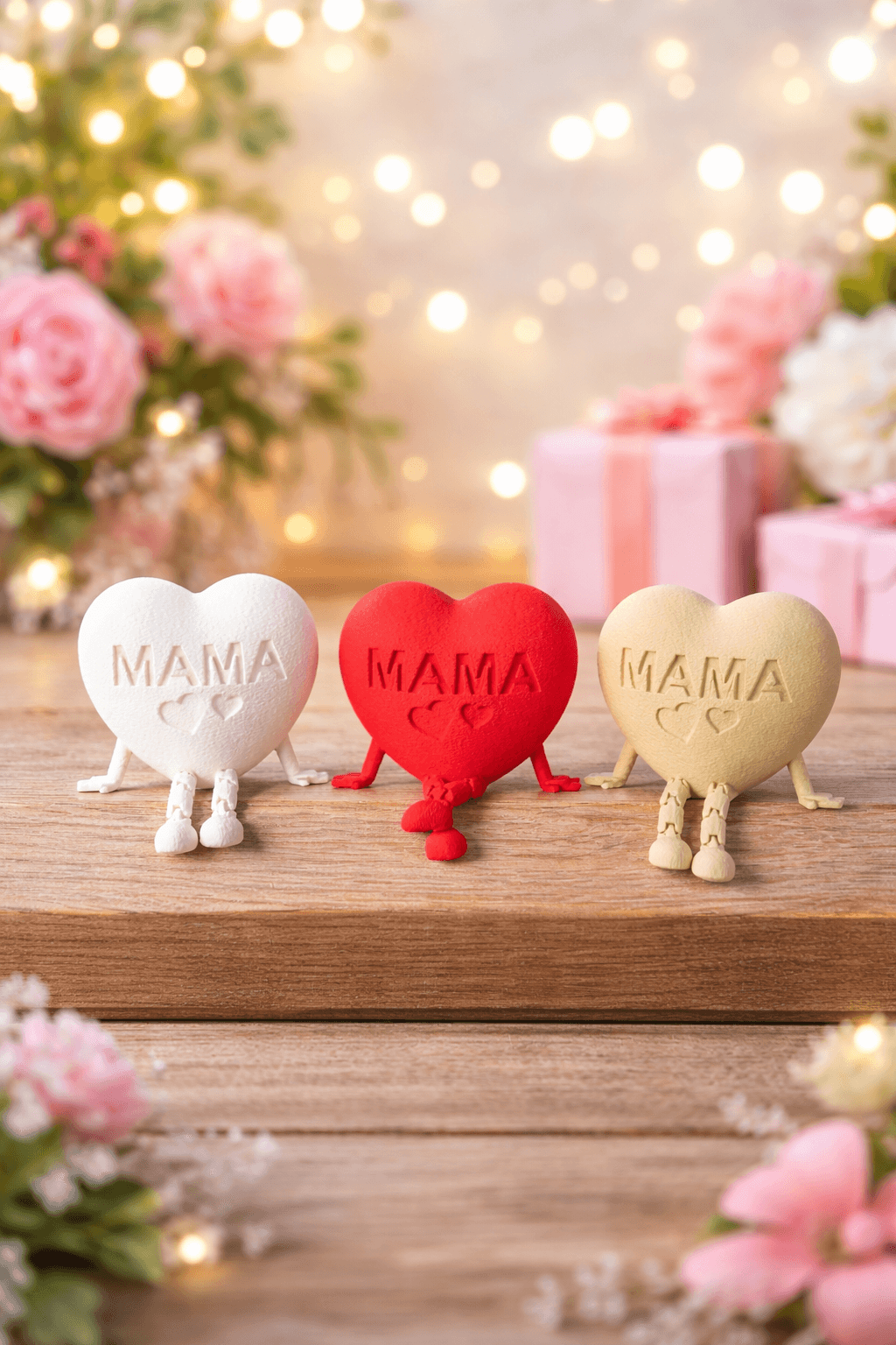 Подарък за мама - сърце с подвижни краченца