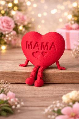 Сърце за мама - червен вариант