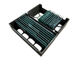 Стакваема поставка за RAM памети - четири поставки, подредени 2х2