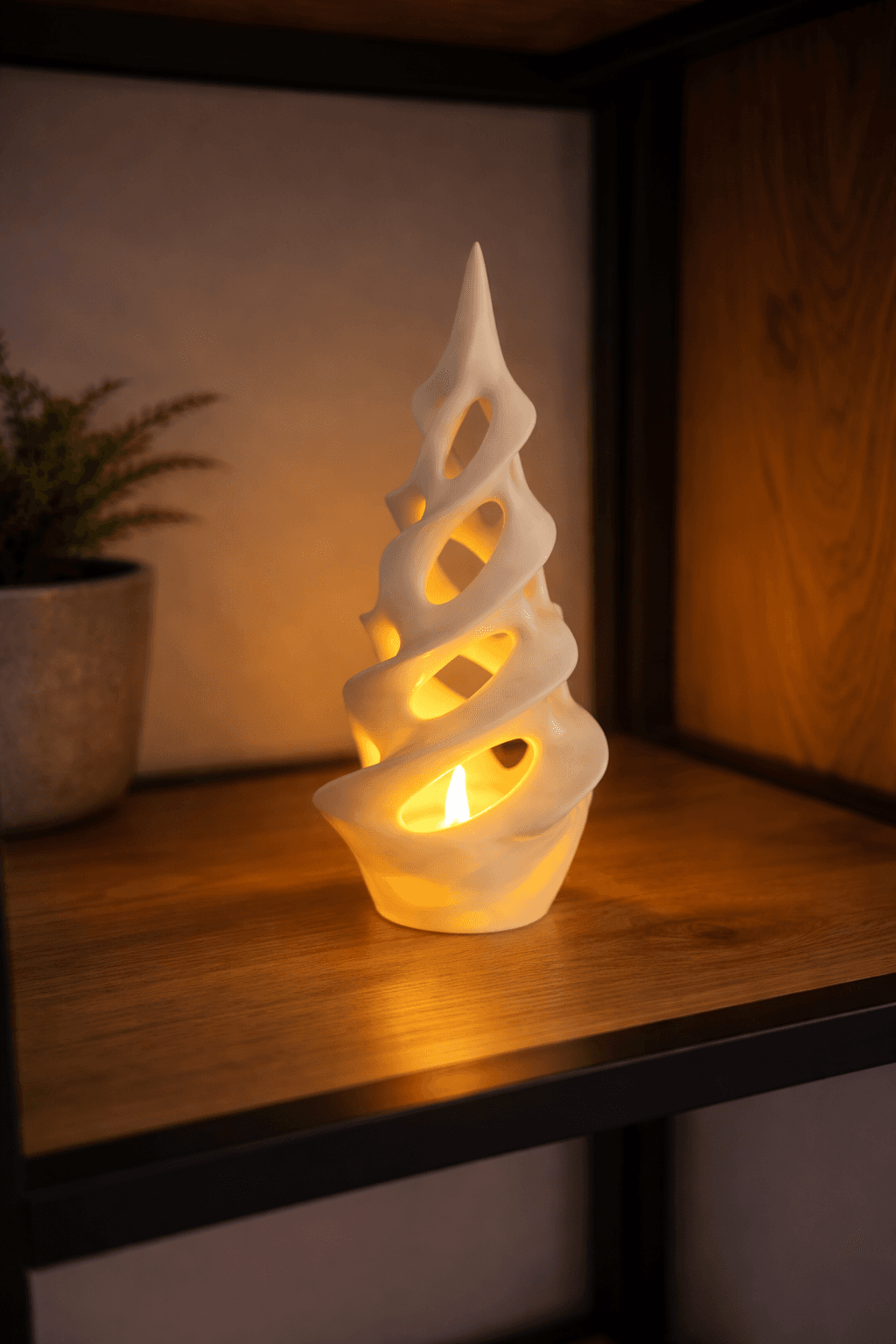 Коледна елха за LED чаена свещ